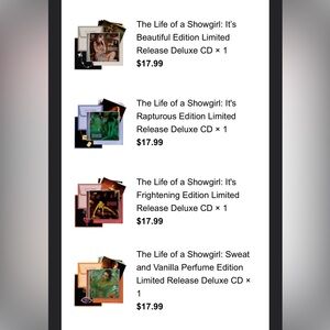 Taylor Swift - The Life of a Showgirl CD Record Set